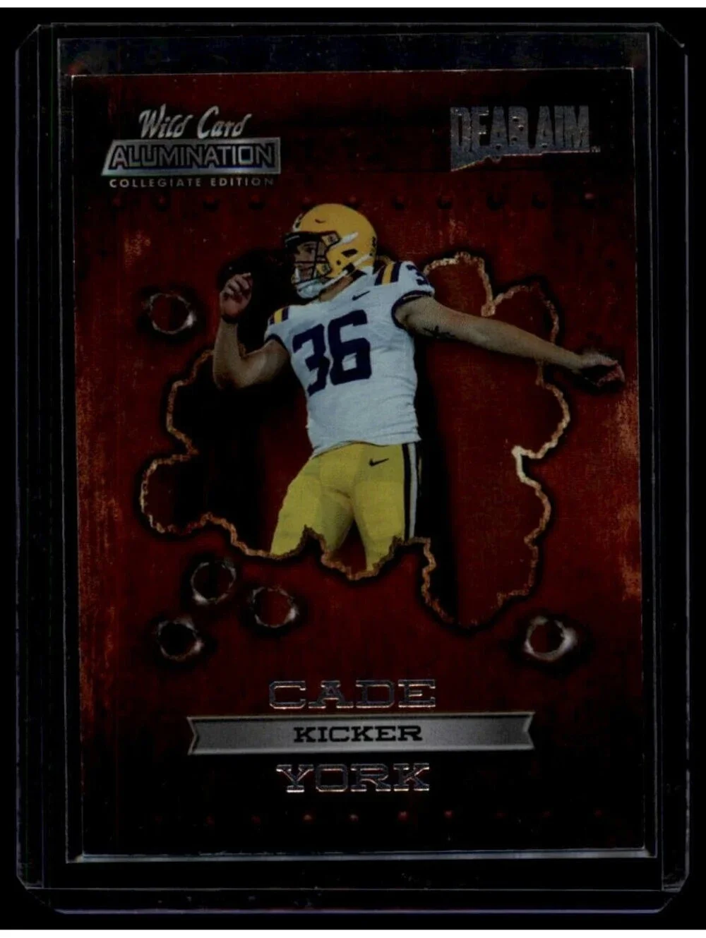 2021 Wild Card Alumination Collegiate Edition Dead Aim Cade York ANDA-25 Kicker